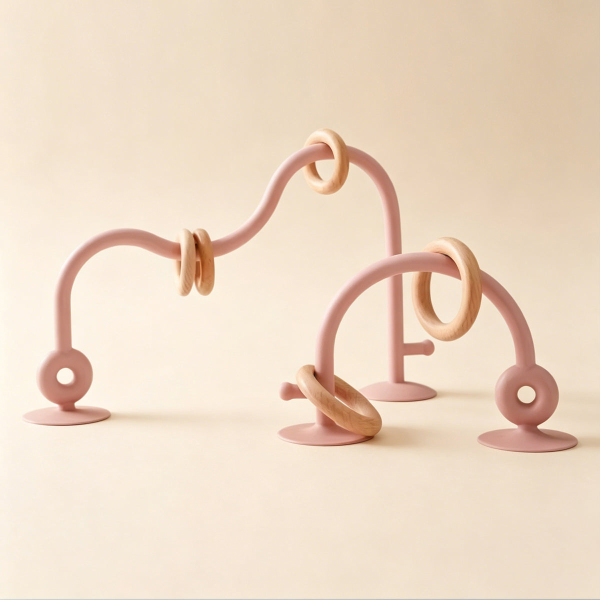 Jessruly® Silicone & Wood Teething Track Maze