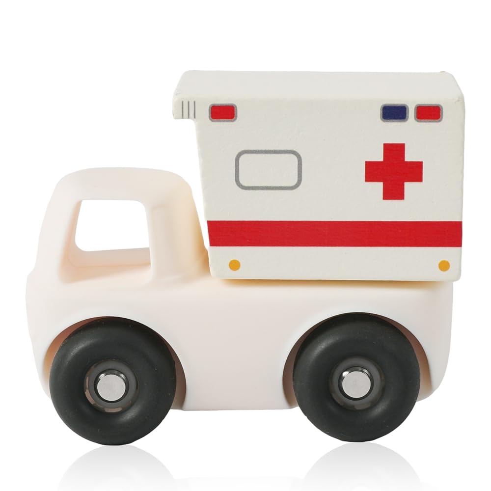Jessruly® Wooden & Silicone Toy Cars Set