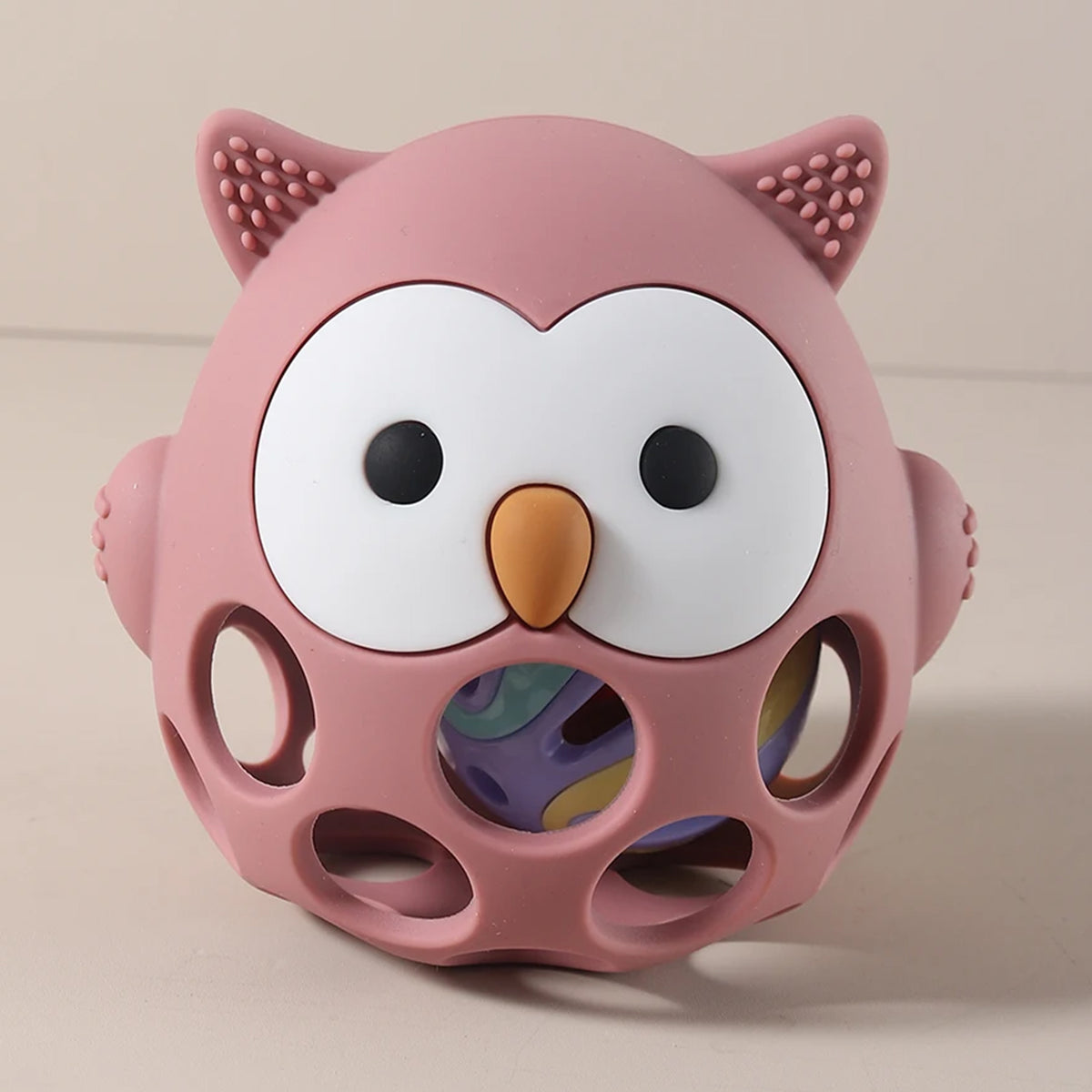 Jessruly® Owl-Shaped Silicone Teether Glove with Pacifier Clip
