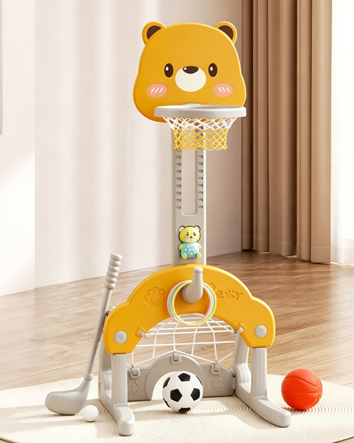 Jessruly® 5-in-1 Multifunctional Basketball Hoop Set