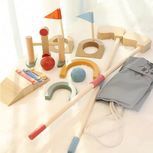 Jessruly® Wooden Outdoor Golf Set
