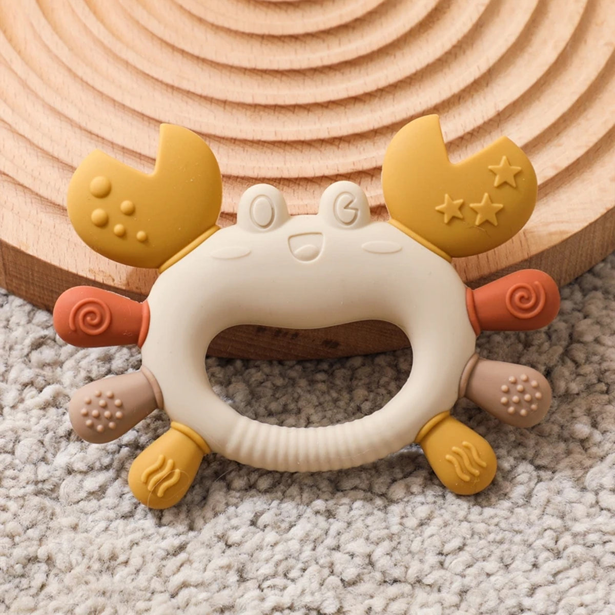 Jessruly® Pacifier Clip & Silicone Teething Ring Set