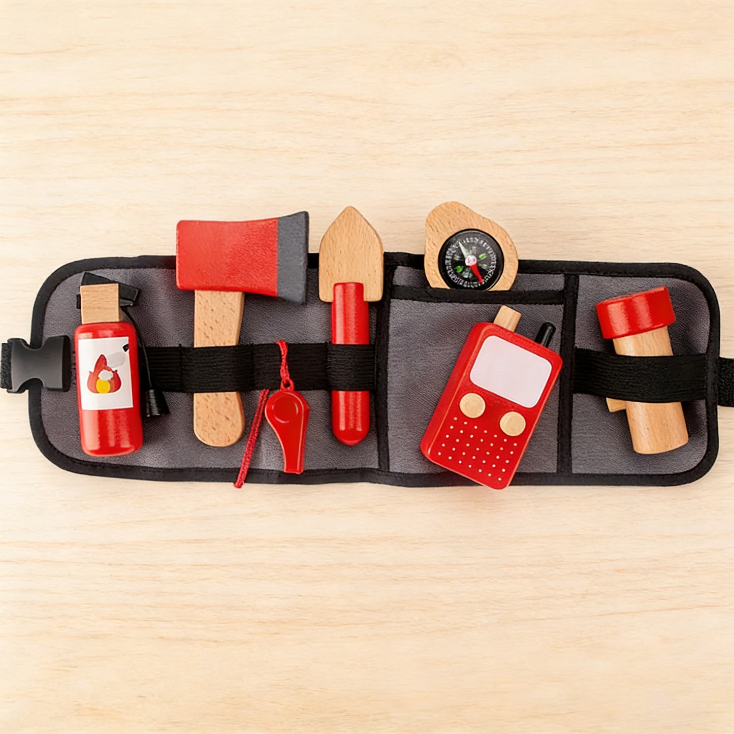 Jessruly® Firefighter Play Belt Set – Premium Rescue Pretend Play Kit with Adjustable Belt, Realistic Firefighter Tools for Imaginative Role-Play & Skill Development