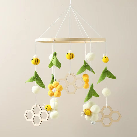 Jessruly® Boho Bee Flower Nursery Decor Soothe Toy