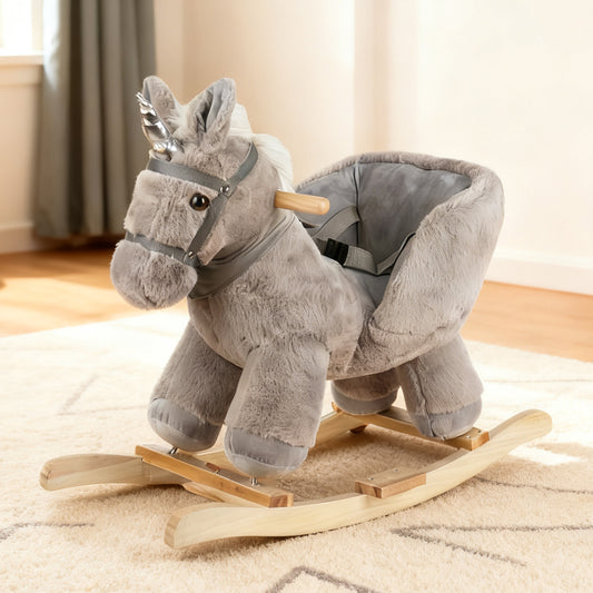 Jessruly® Grey Unicorn Rocking Horse