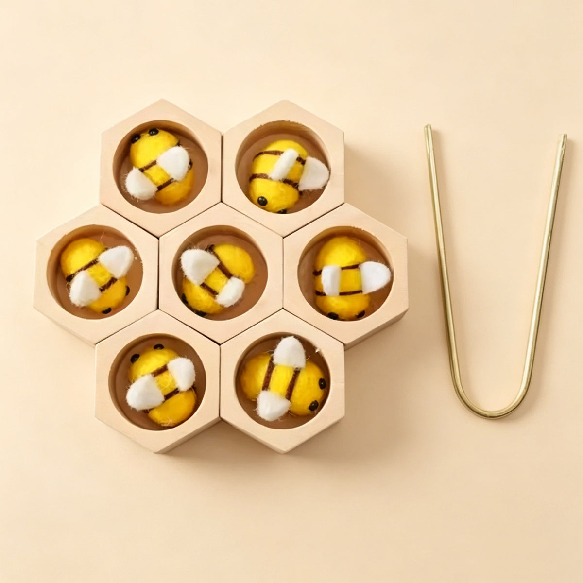 Jessruly® Wooden Bee Hive Game Sorting and Stacking