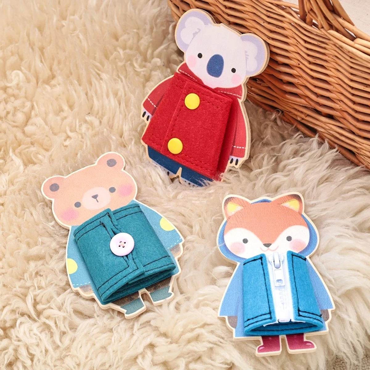 Jessruly® Montessori Wooden Busy Board