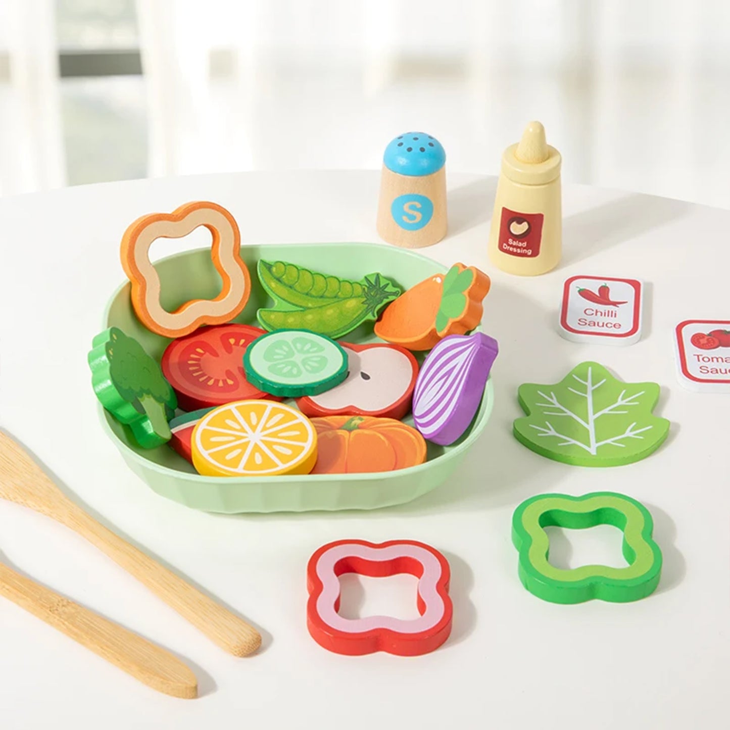 Jessruly®  for Kitchen – Realistic Salad Simulation Cooking Toys