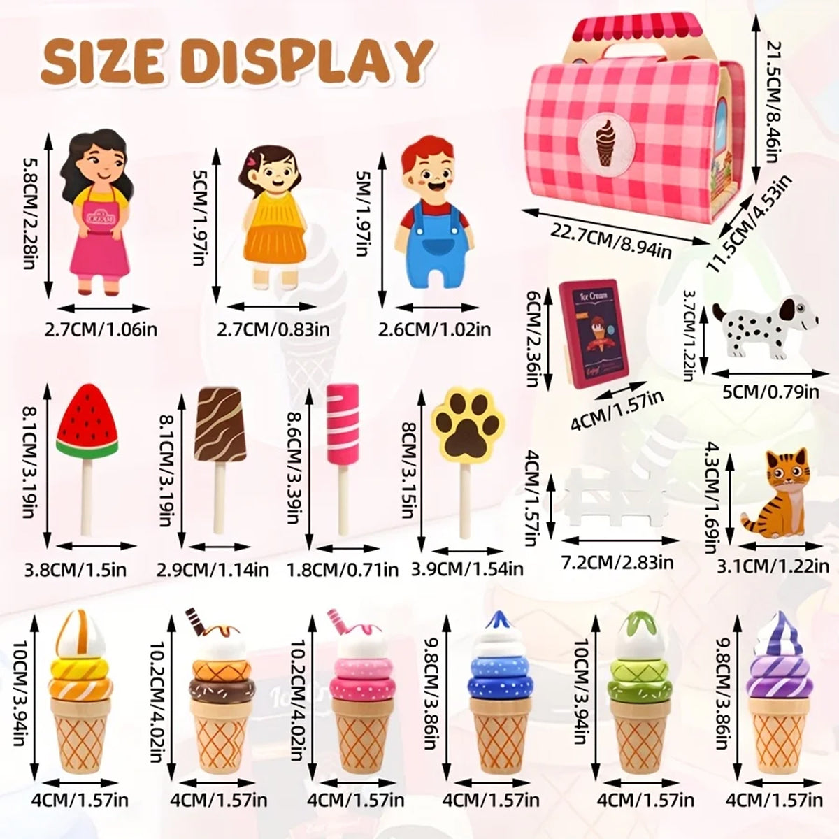 Jessruly® Wooden Shop Pretend Play Set