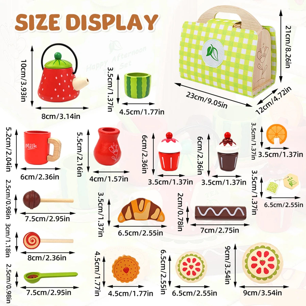 Jessruly® Wooden Shop Pretend Play Set
