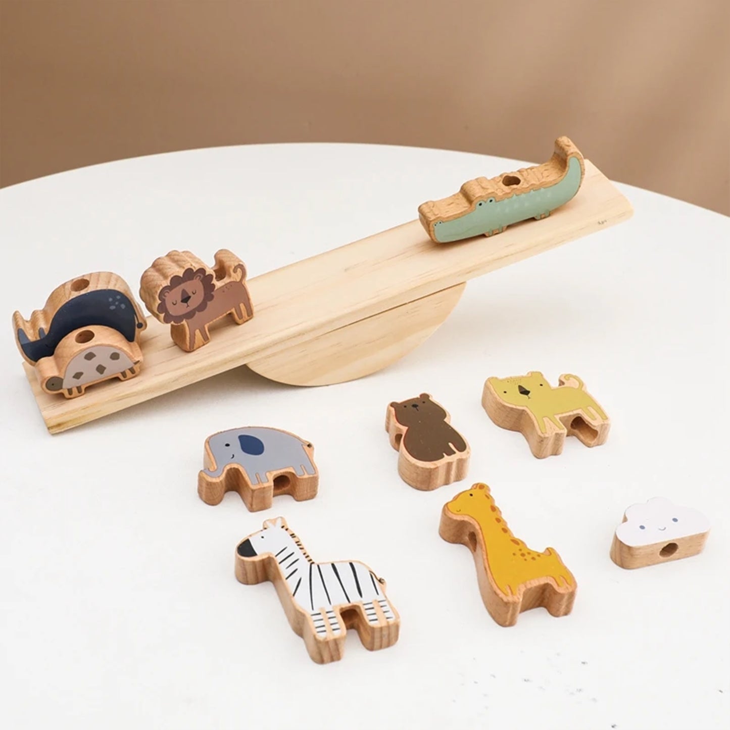 Jessruly® Jouet d'équilibre en bois Waldorf – Jeu d'empilage et de tri d'arbres, Jouet d'apprentissage Montessori, Arbres empilables sensoriels pour le jeu créatif
