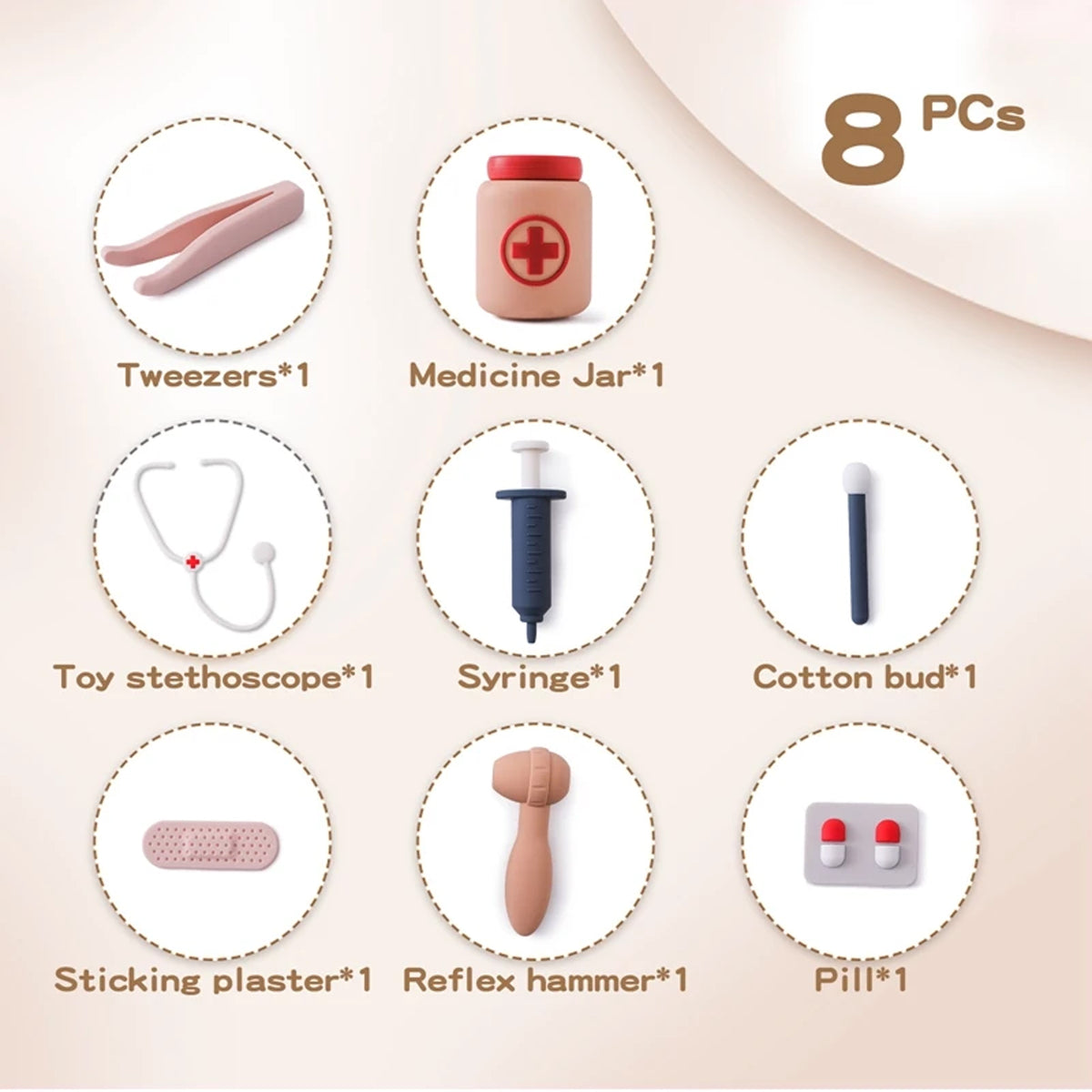 Jessruly® Silicone Doctor Play Set