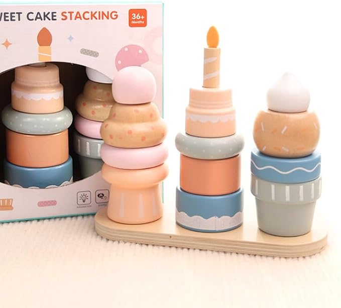 Jessruly® Wooden Pretend Play Dessert Set