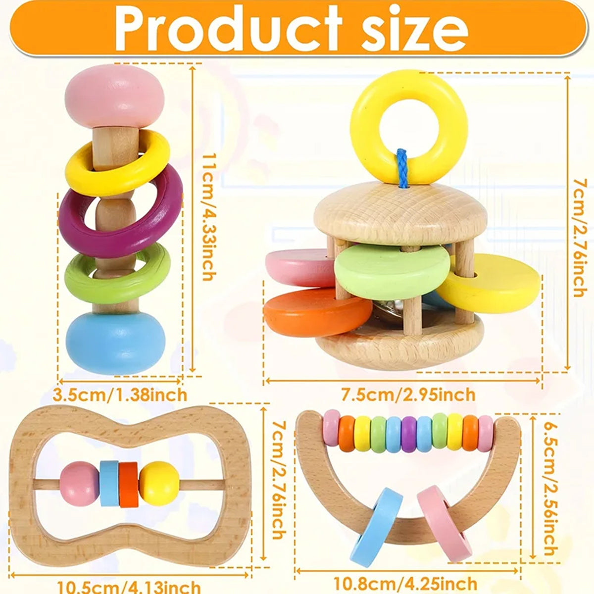 Jessruly® 4Pcs Early Education Toys Set