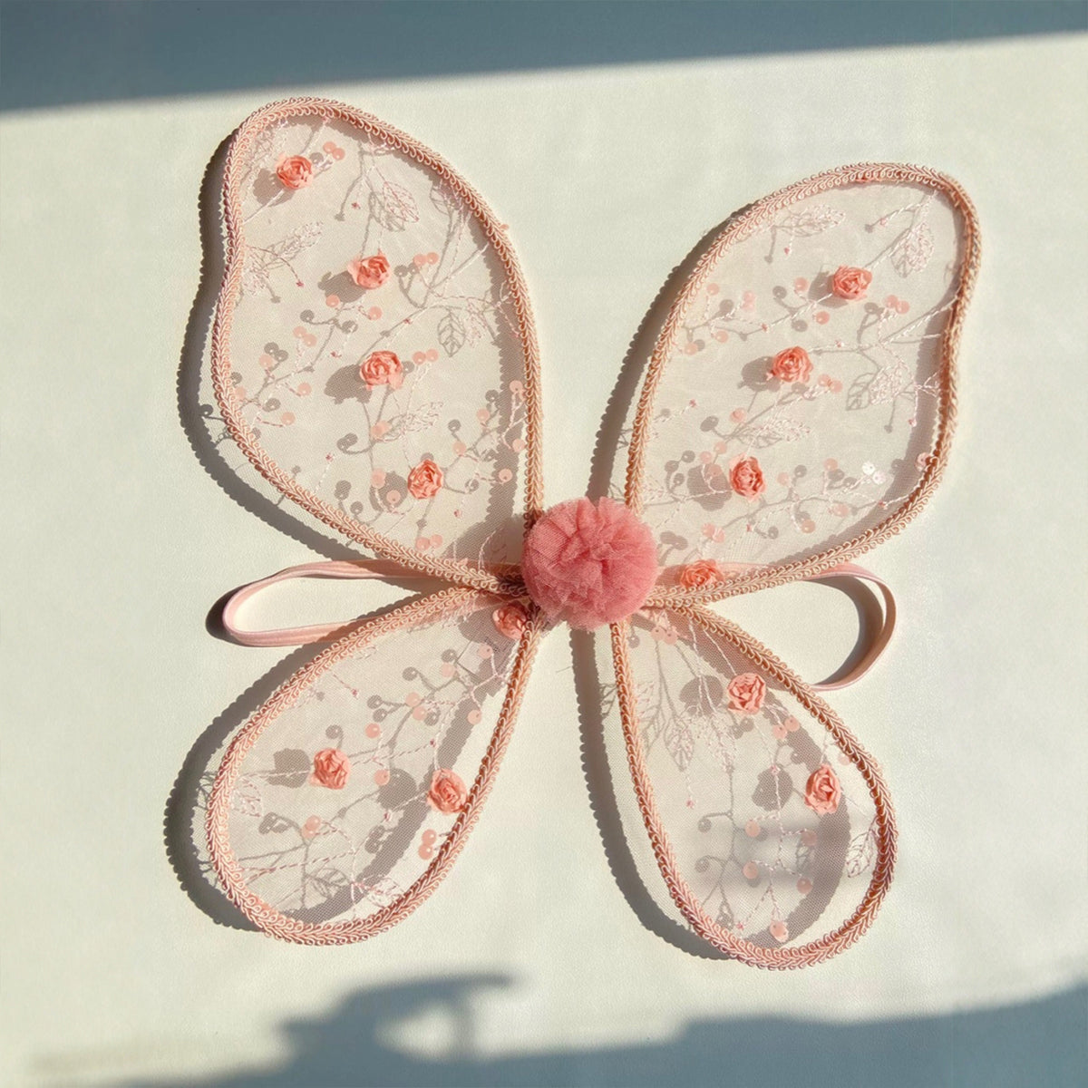 Jessruly® Embroidered Flower Fairy Wings (60×40 cm / 23.62×15.75 in)