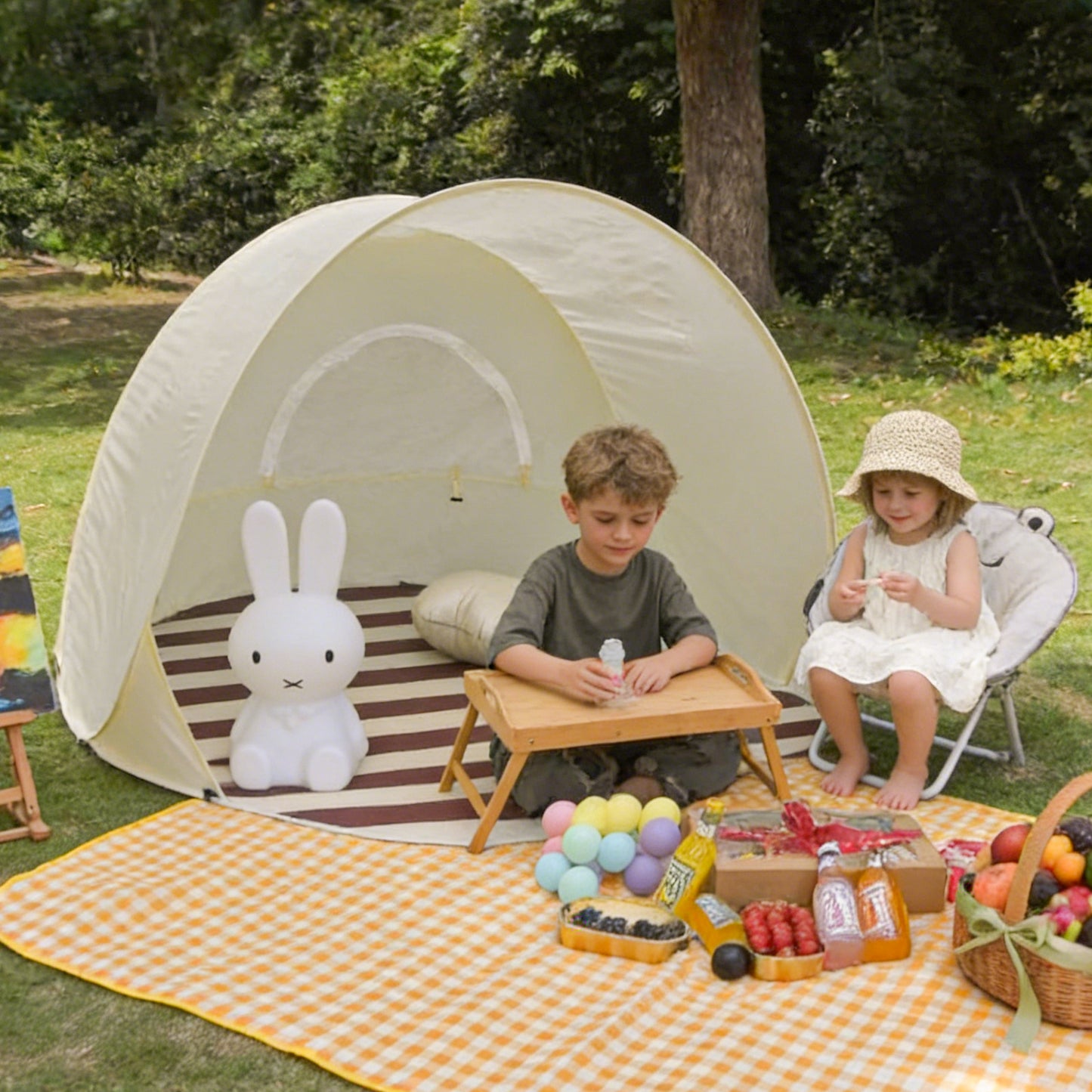 Tente de plage pop-up Jessruly® – Abri solaire pliable instantané pour les aventures en plein air, tente portable anti-UV pour la plage, le camping et la famille