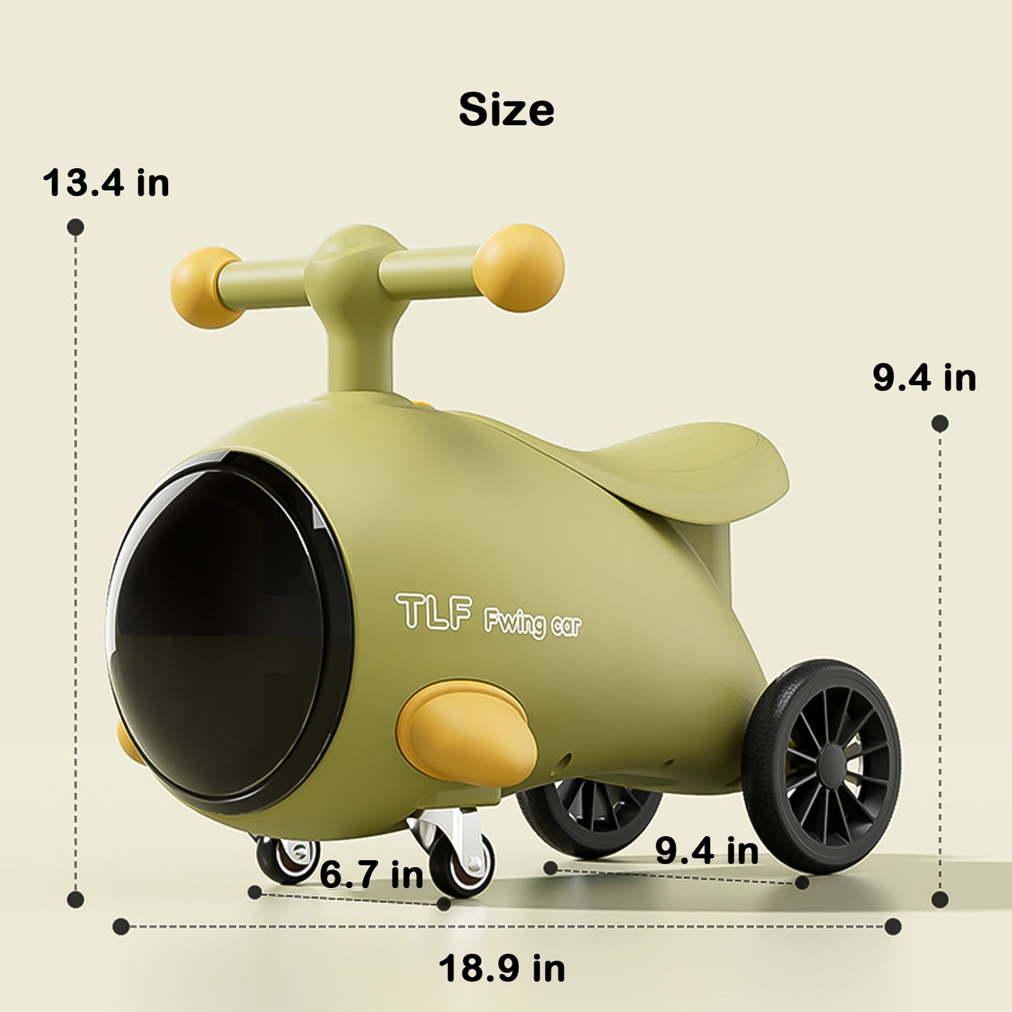 Jessruly® Voiture culbuto avion – Véhicule porteur interactif avec lumières et musique, voiture tamponneuse électrique au design amusant