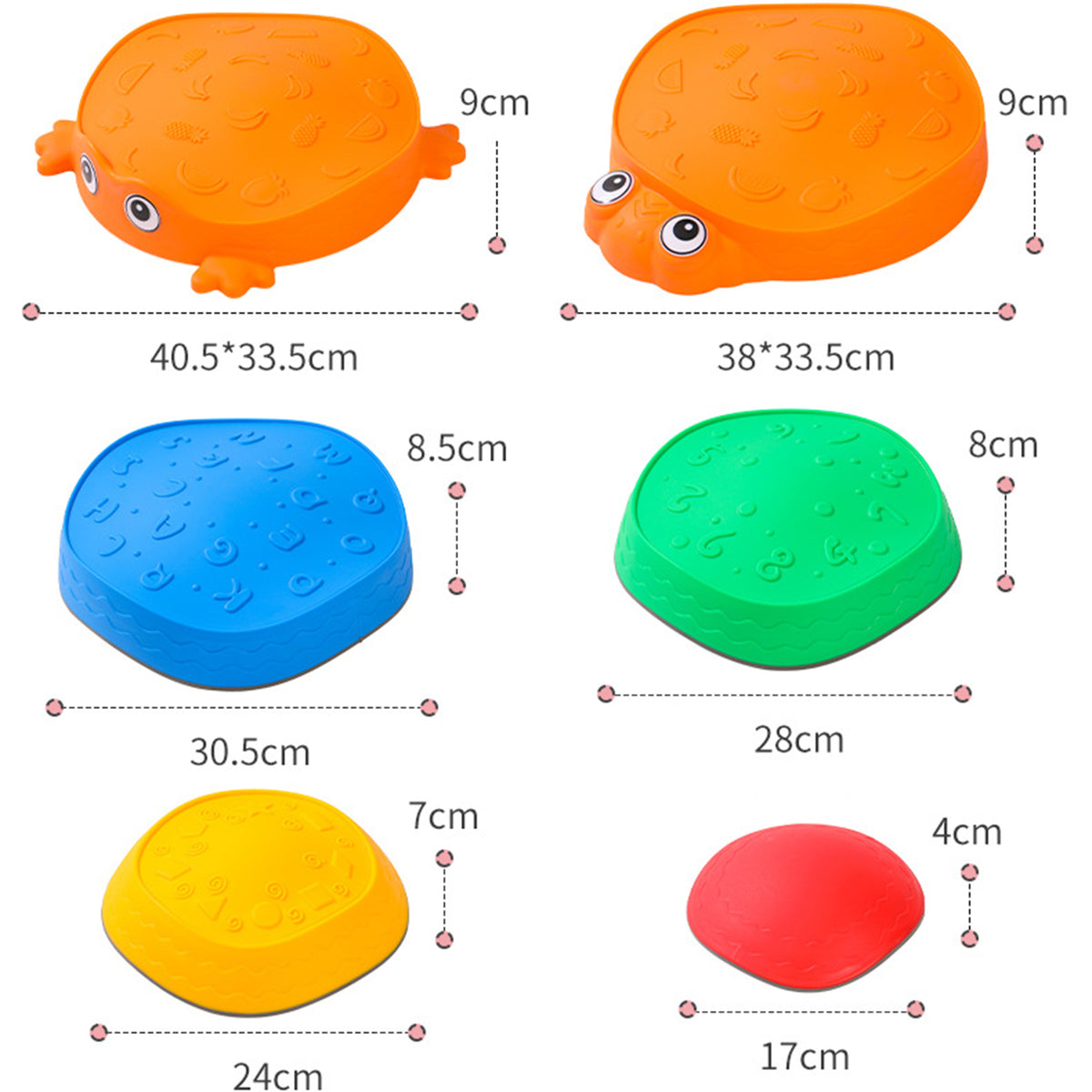 Jessruly® Colorful Stepping Stones Set