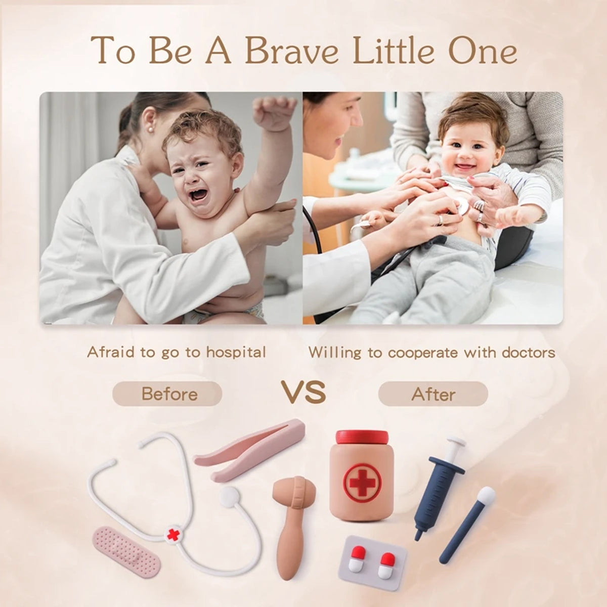 Jessruly® Silicone Doctor Play Set