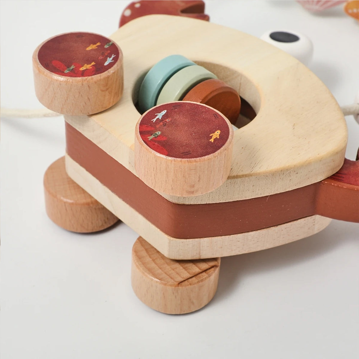 Jessruly® Wooden Crab Pull Toy