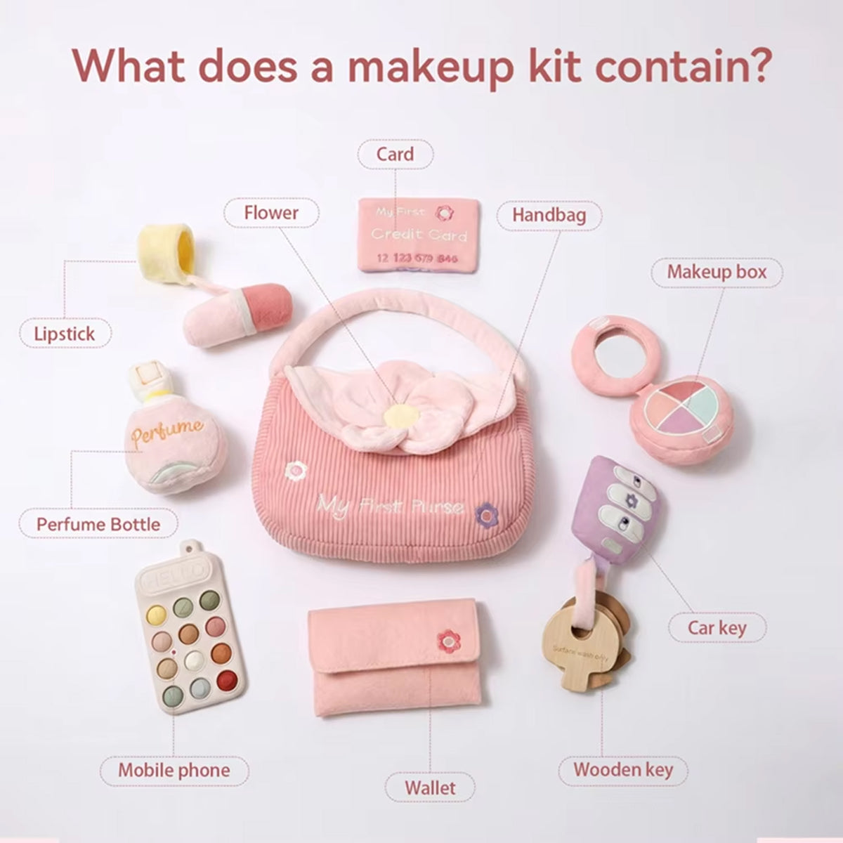 Jessruly® Princess Washable Pretend Play Cosmetic Set