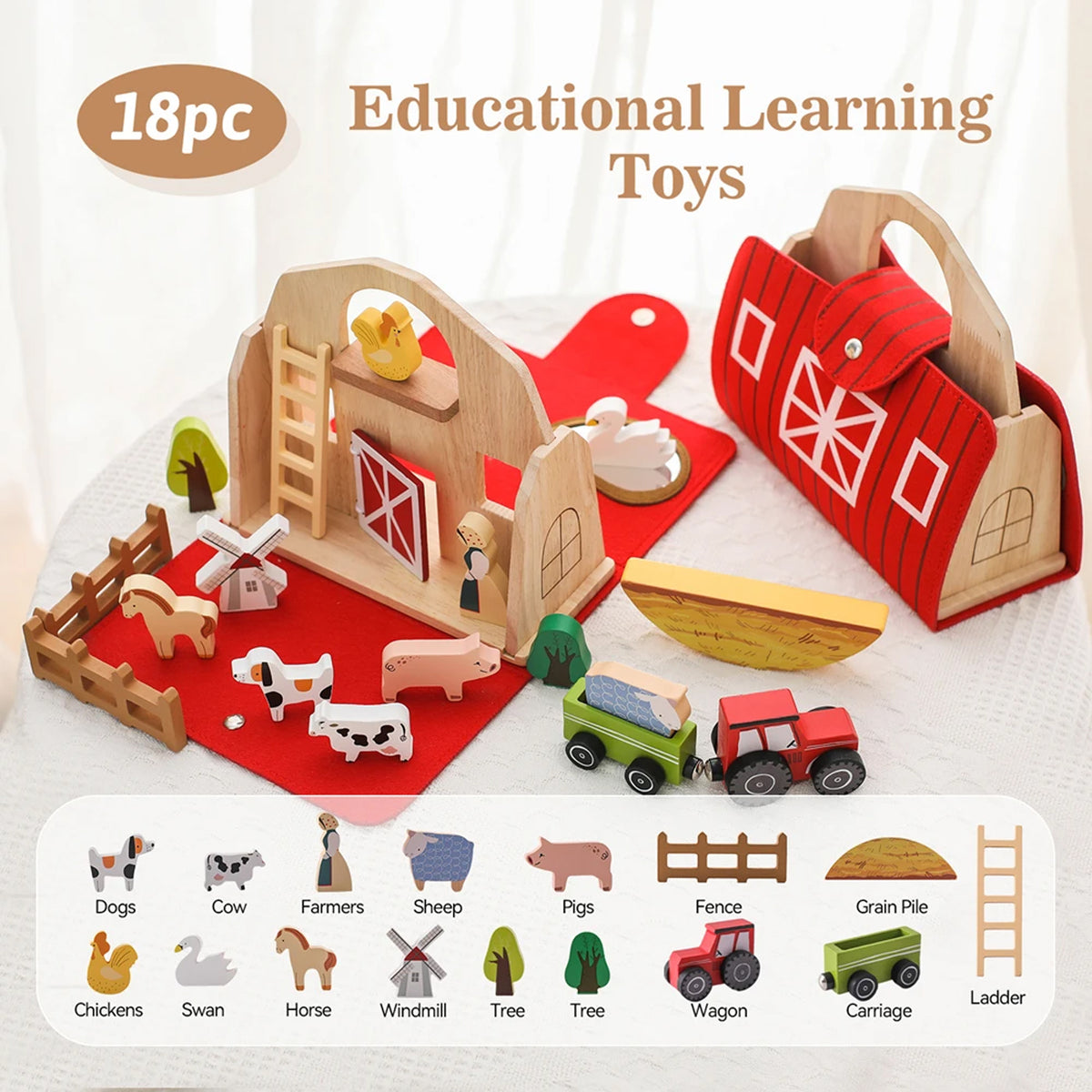 Jessruly® Montessori Barn Toy