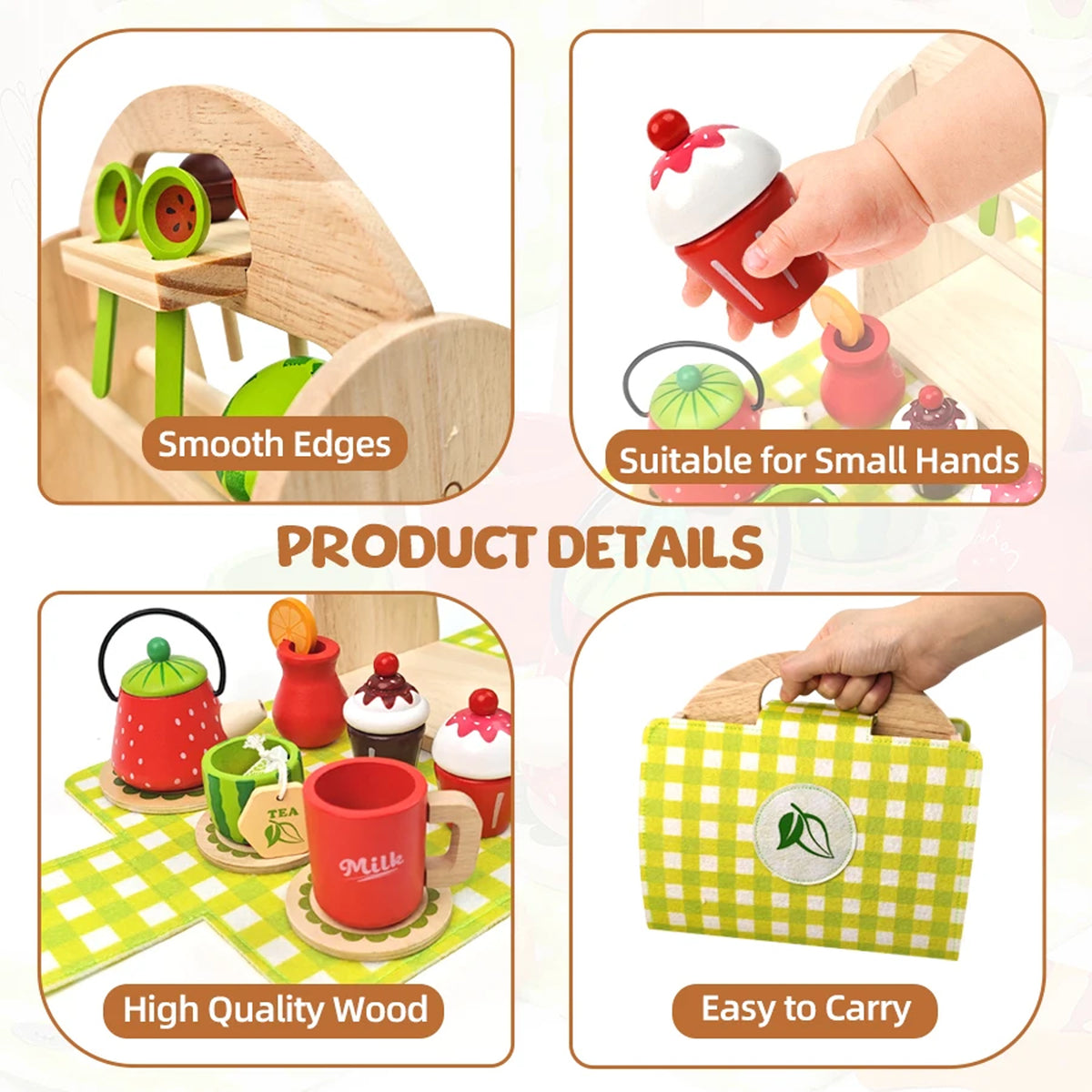 Jessruly® Wooden Shop Pretend Play Set