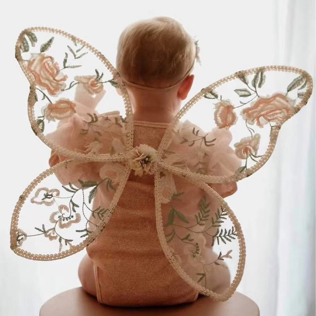 Jessruly® Embroidered Flower Fairy Wings (60×40 cm / 23.62×15.75 in)