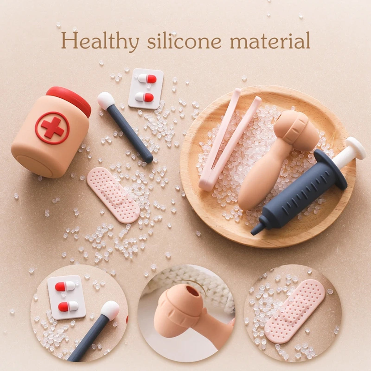 Jessruly® Silicone Doctor Play Set