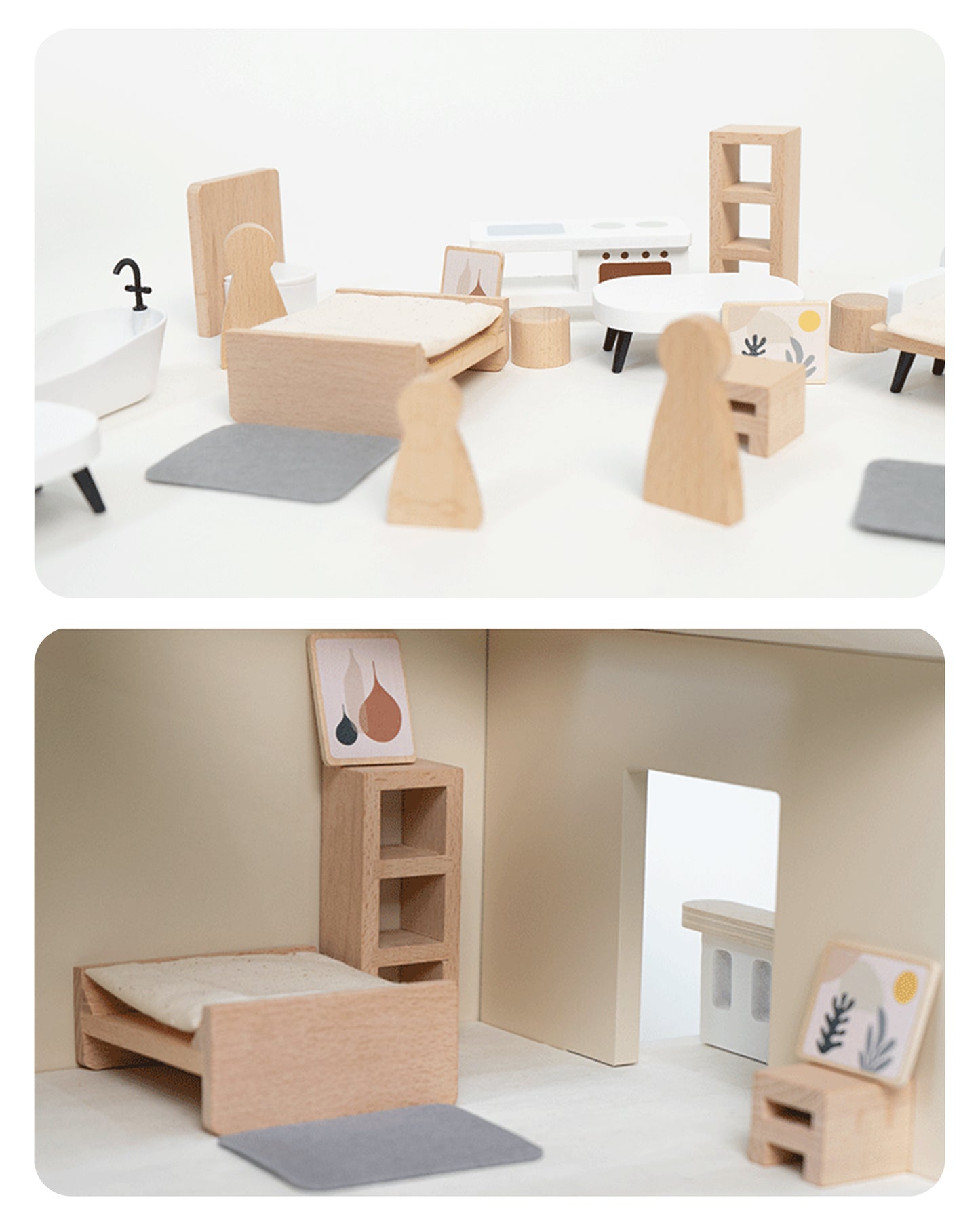 Jessruly® Wooden Dollhouse