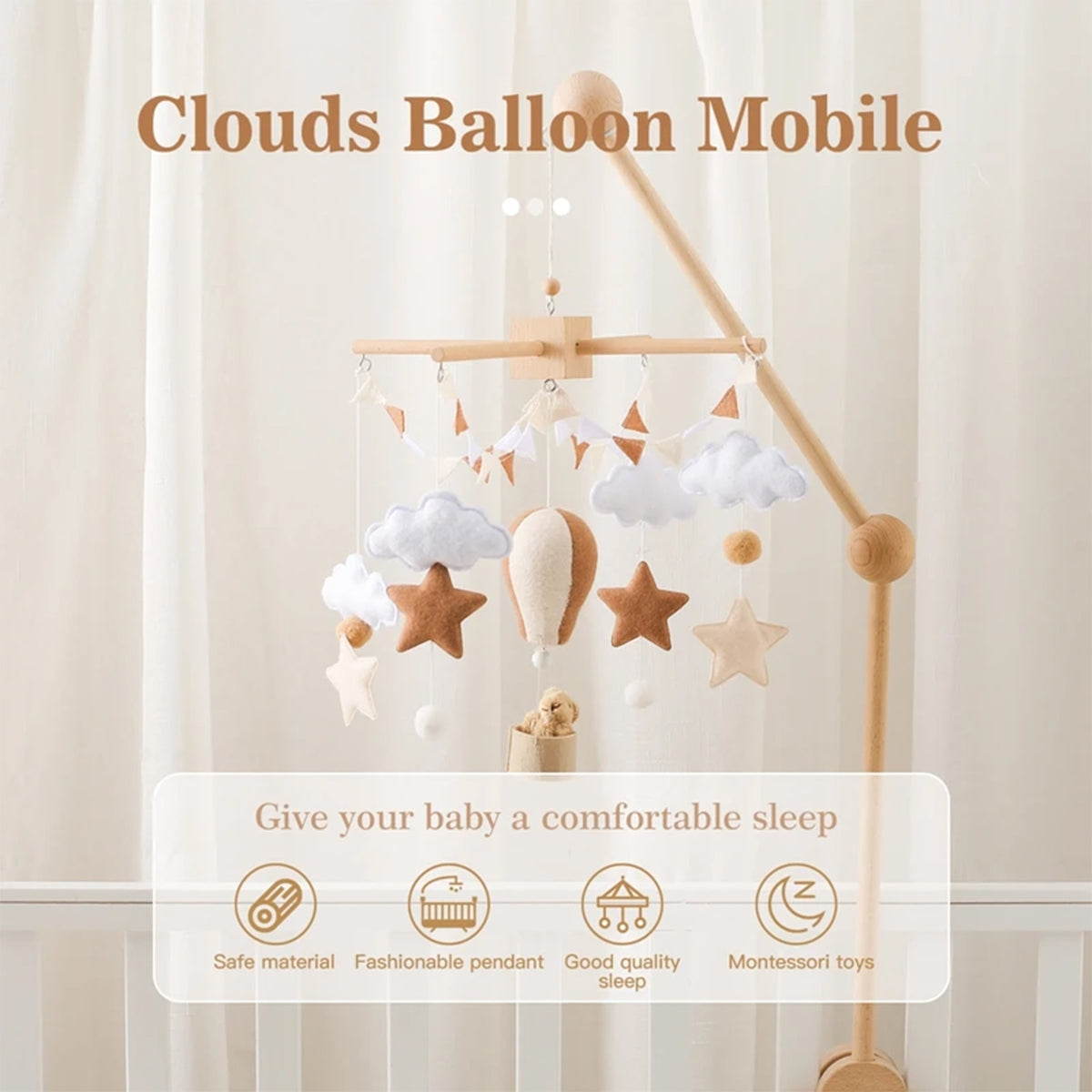 Jessruly® Neutral Hot Air Balloon Mobile