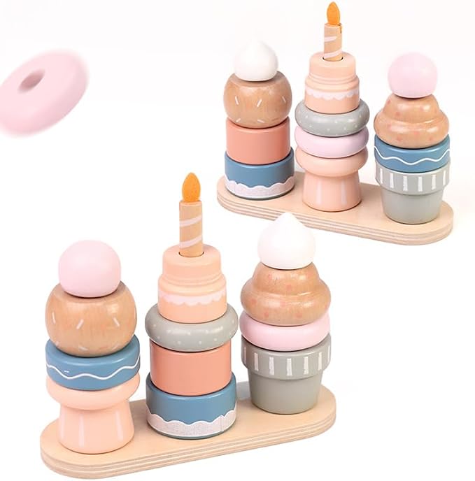 Jessruly® Wooden Pretend Play Dessert Set