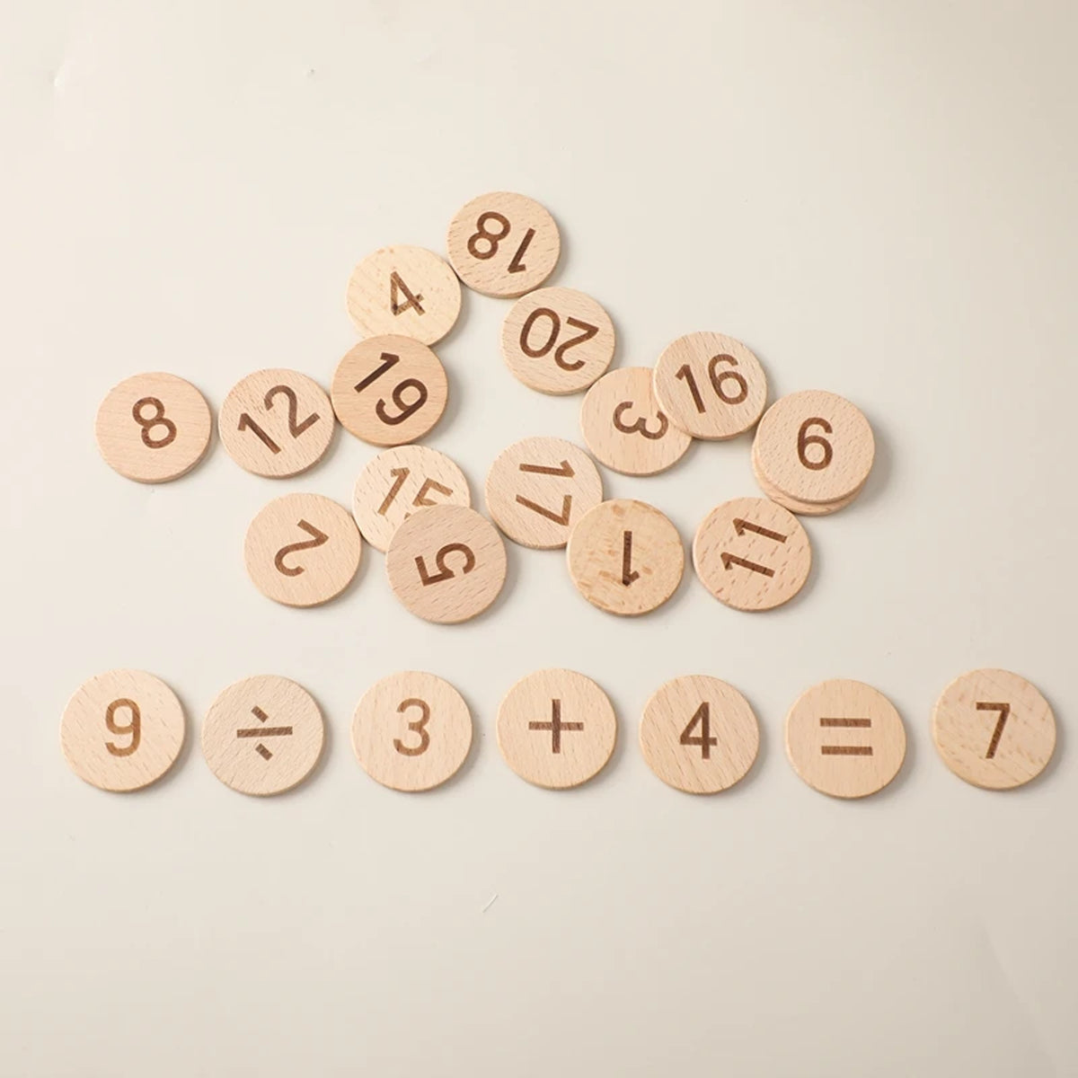 Jessruly® Montessori Math Peg Board Set – Wooden Counting Ruler & Educational Coin Matching Kit