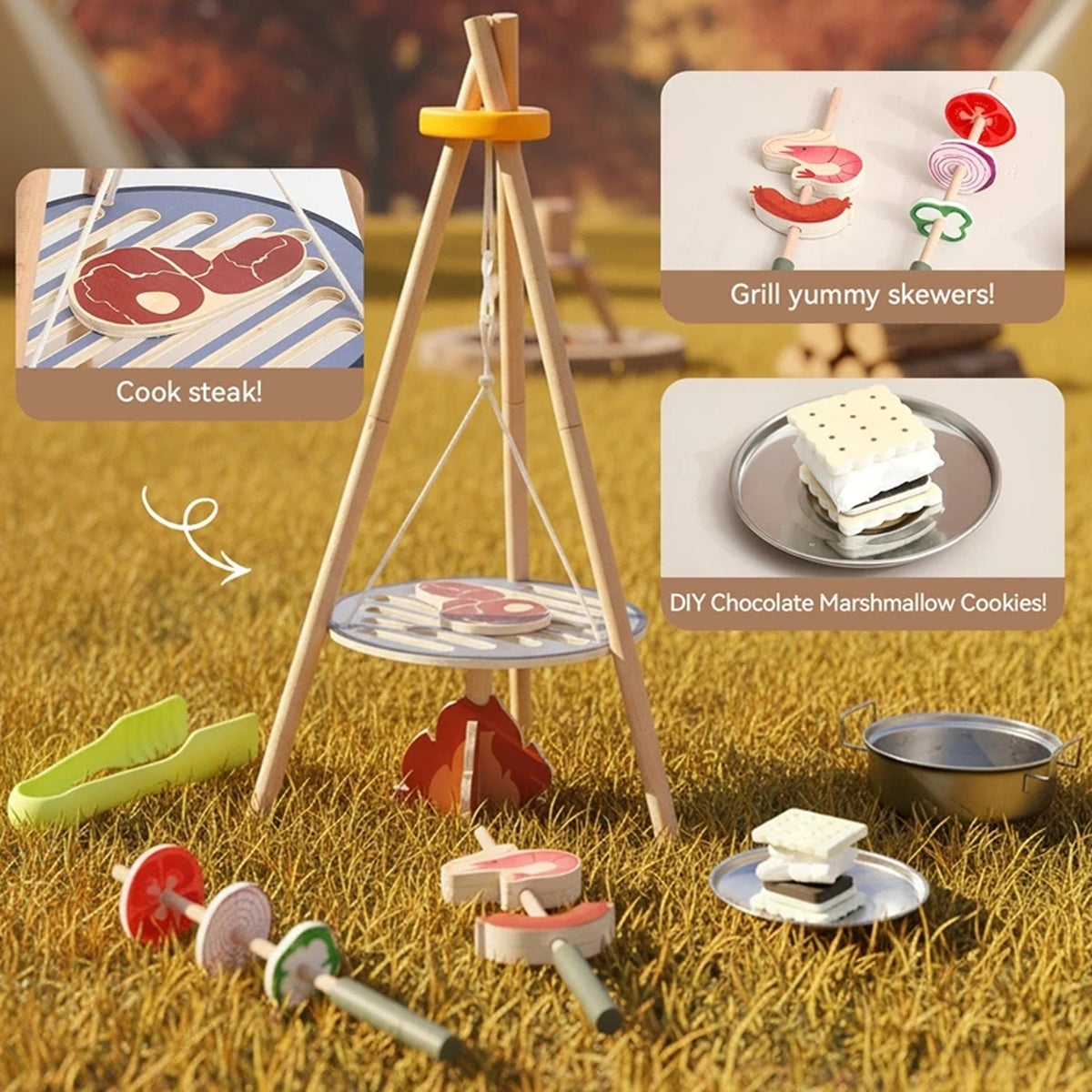 Jessruly® Camping Barbecue Play Set