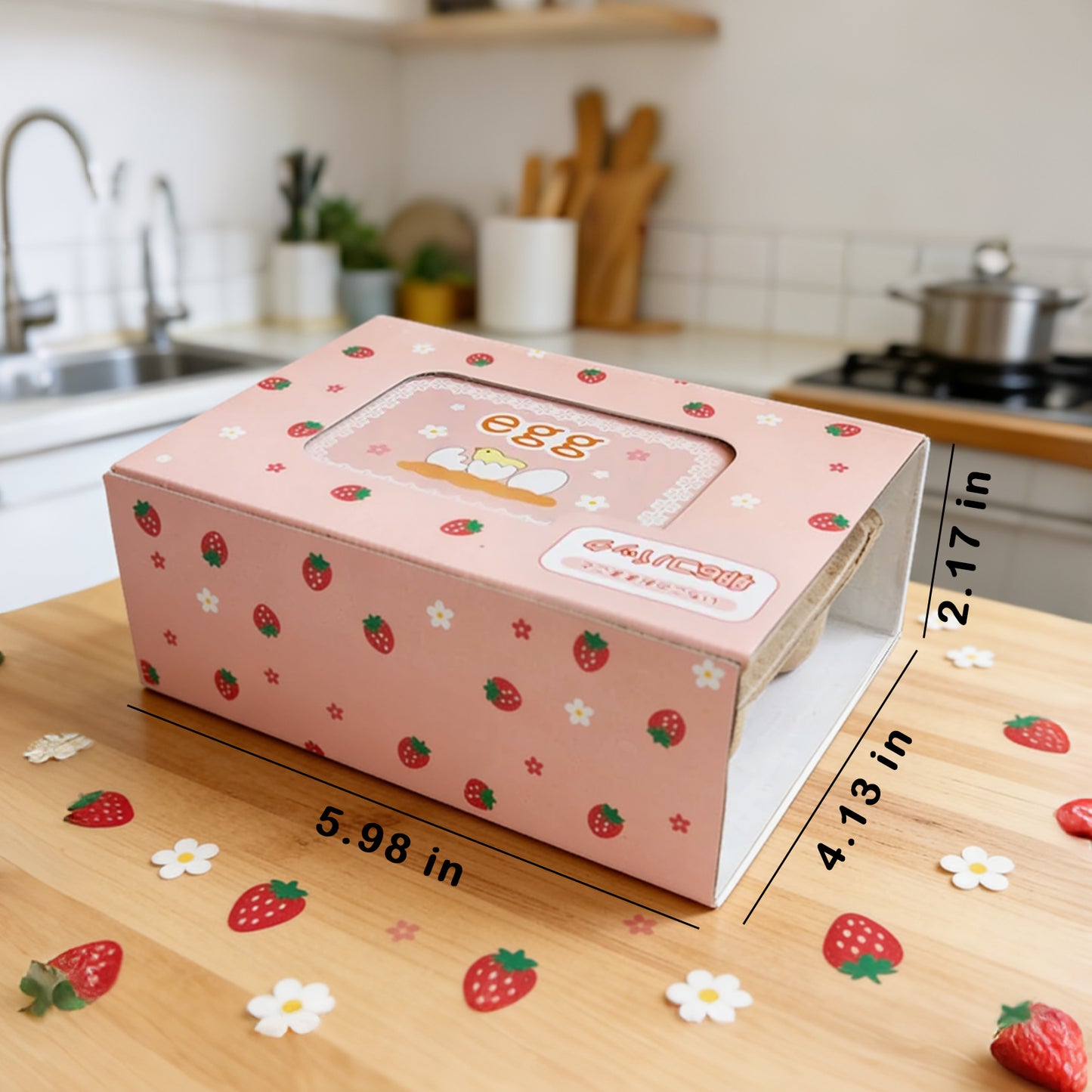 Jessruly® Wooden Play Food Set – 6pcs Realistic Kitchen Accessories, Fake Eggs with Yolk for Pretend Play, Montessori Imaginative Toy