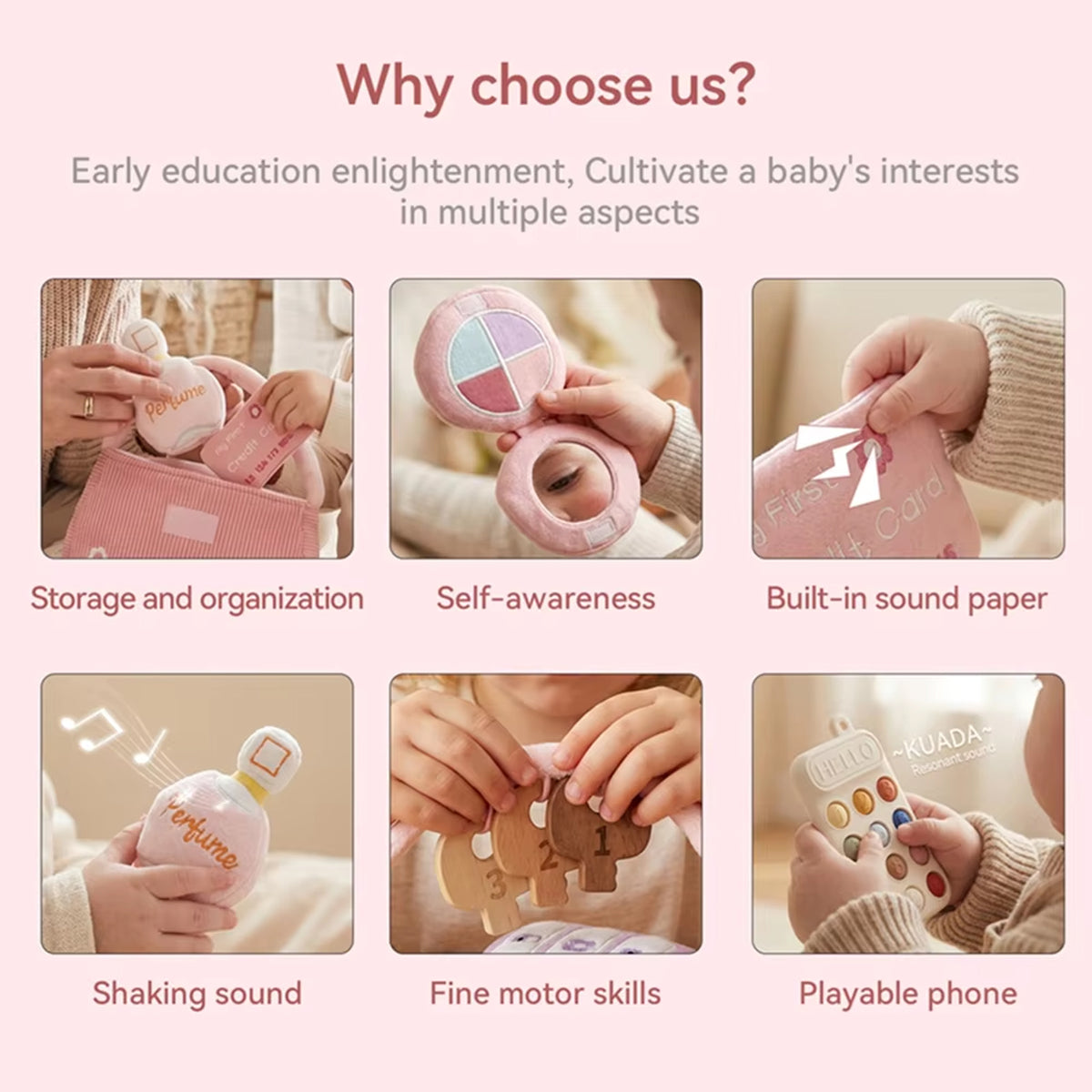 Jessruly® Princess Washable Pretend Play Cosmetic Set