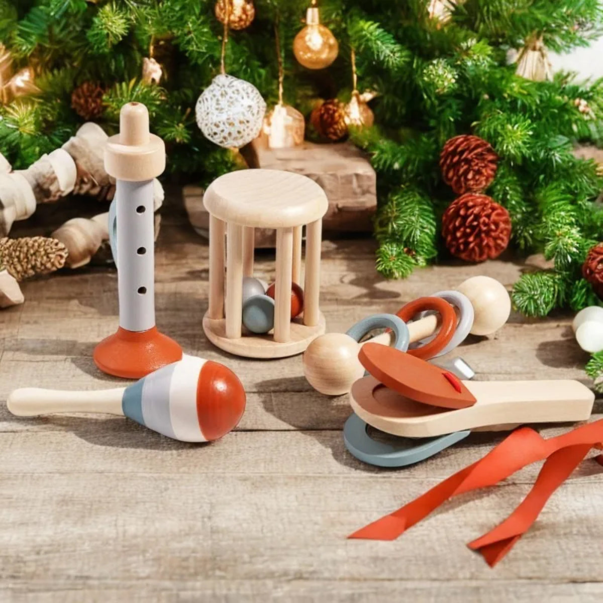 Jessruly® Wooden Musical Rattle Set