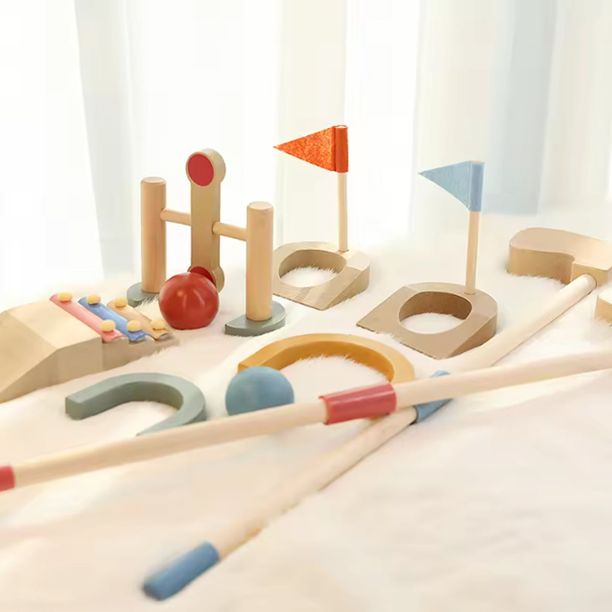 Jessruly® Wooden Outdoor Golf Set