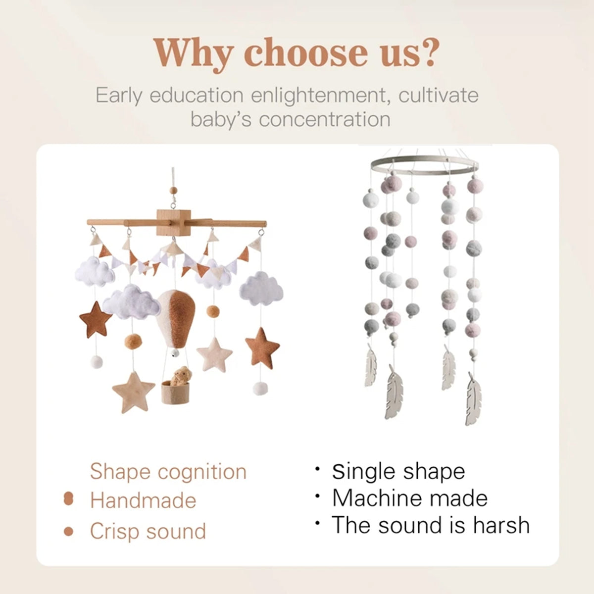 Jessruly® Neutral Hot Air Balloon Mobile