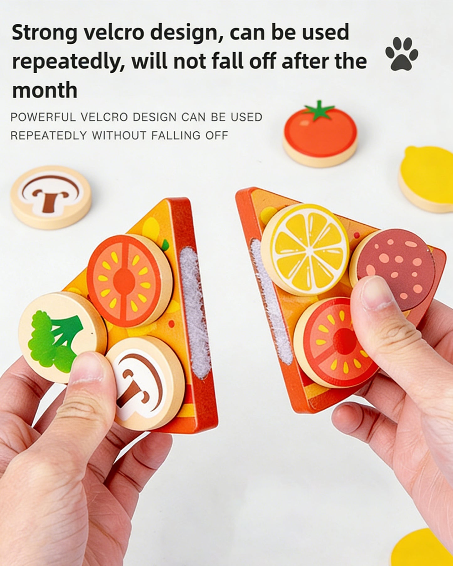 Jessruly® Wooden Pizza Play Set – Pretend Oven Toy with Slicable Pizza & Toppings, Interactive Kitchen Play for Creative Role-Play & Imaginative Learning