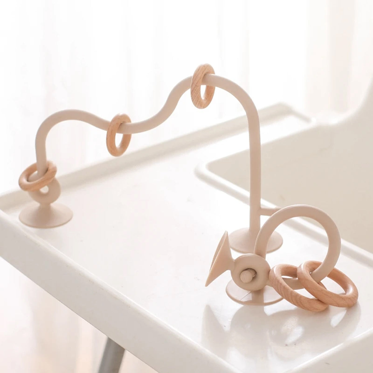 Jessruly® Silicone & Wood Teething Track Maze