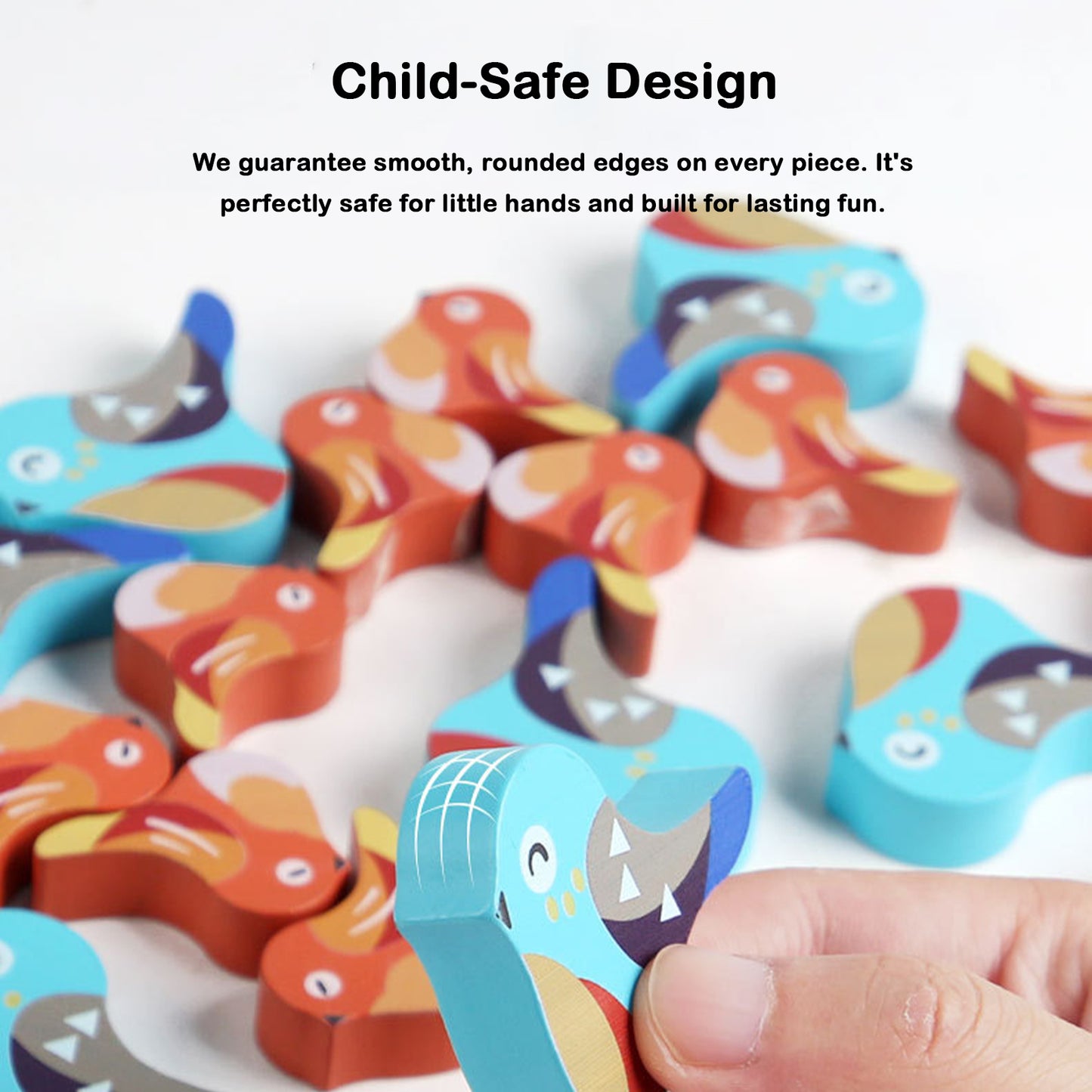 Jessruly® Waldorf Wooden Balance Toy – Tree Stacking & Sorting Game, Montessori Learning Toy, Sensory Stacking Trees for Creative Play