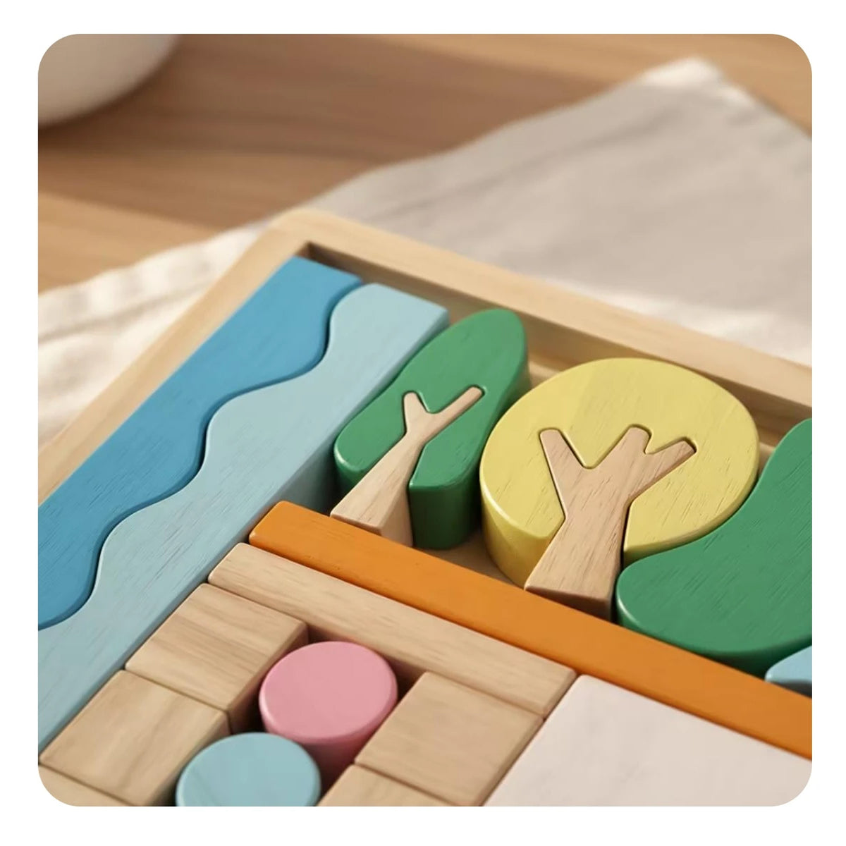 Jessruly® Wooden Block Puzzle Toy