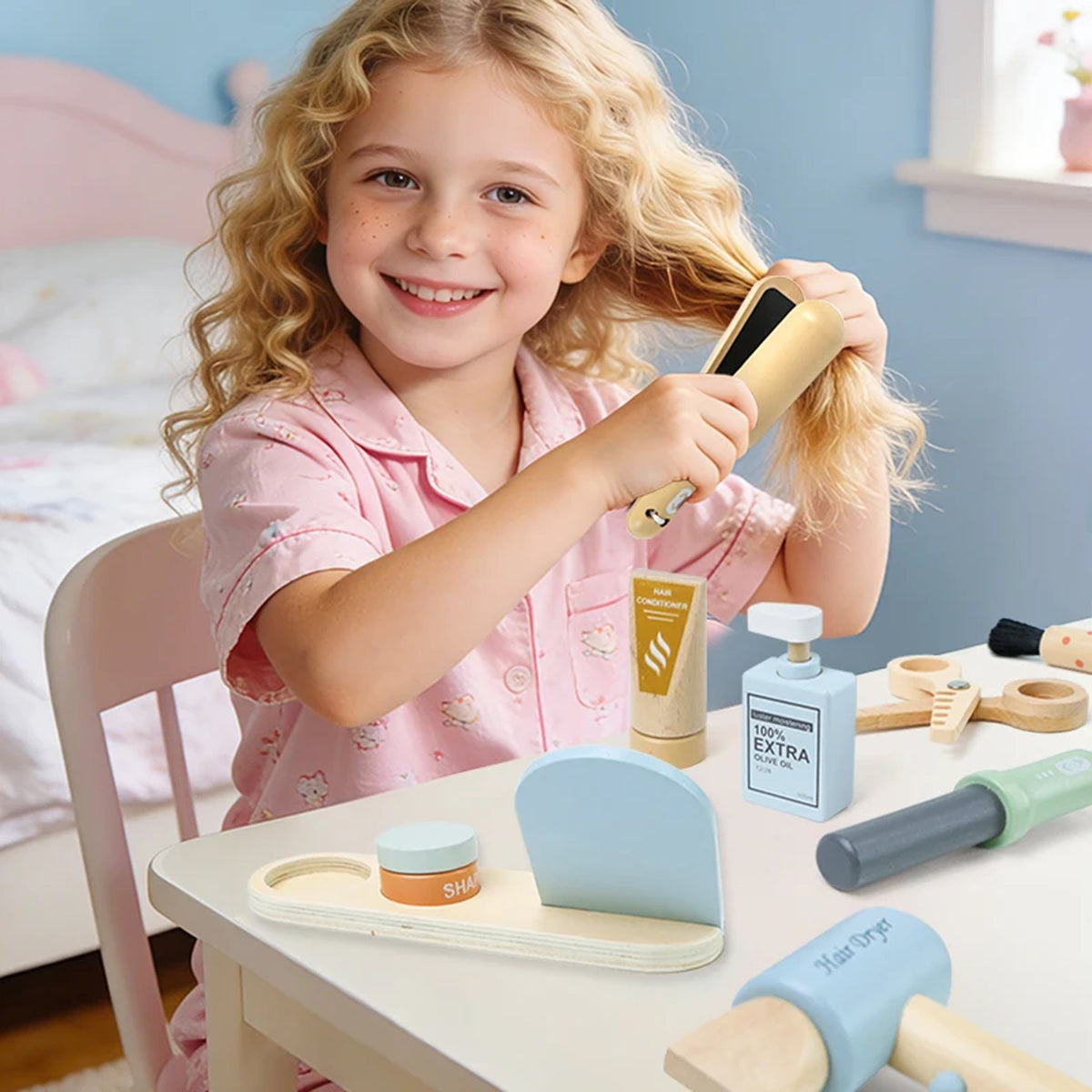 Jessruly® Wooden Beauty Salon Playset