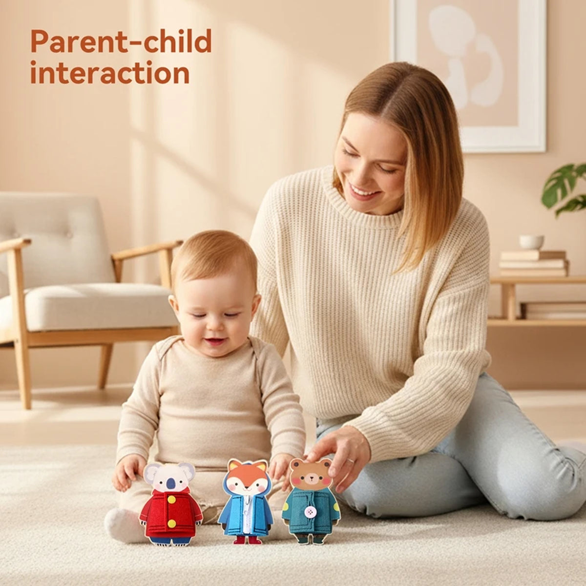 Jessruly® Montessori Wooden Busy Board