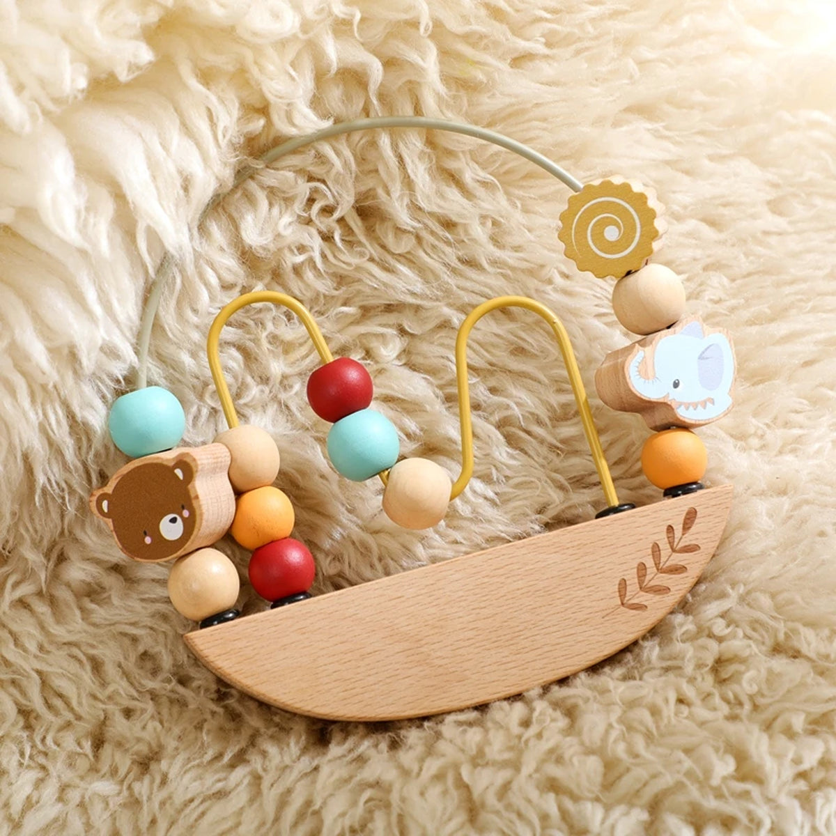 Jessruly® Wooden Cartoon Animal Beading Game